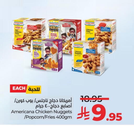 AMERICANA Chicken Nuggets available at LULU Hypermarket in KSA, Saudi Arabia, Saudi - Jubail