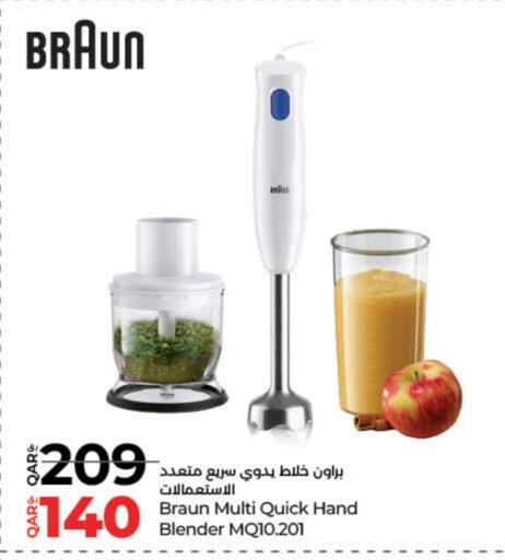 BRAUN Mixer / Grinder available at LuLu Hypermarket in Qatar - Al-Shahaniya