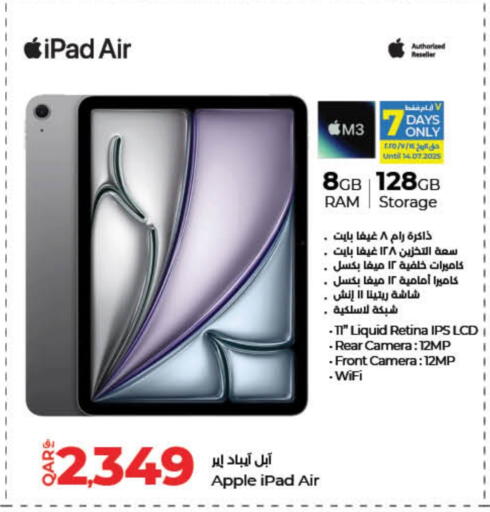 APPLE iPad available at LuLu Hypermarket in Qatar - Al Rayyan