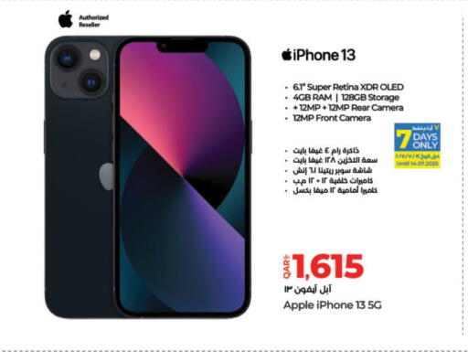 APPLE iPhone 13 available at LuLu Hypermarket in Qatar - Al Wakra