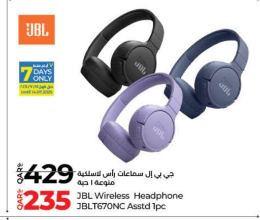 Accessories - Electronics in LuLu Hypermarket, Qatar Offers - Qatar JBL Earphone available at LuLu Hypermarket in Qatar - Al-Shahaniya