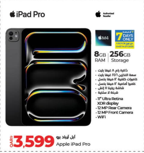APPLE iPad available at LuLu Hypermarket in Qatar - Al Rayyan