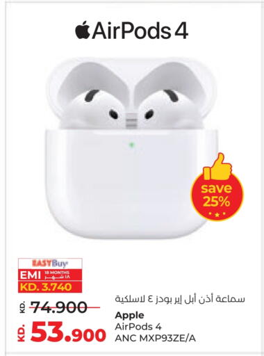 APPLE Earphone available at Lulu Hypermarket  in Kuwait - Kuwait City