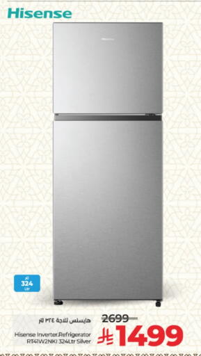 HISENSE Refrigerator available at LULU Hypermarket in KSA, Saudi Arabia, Saudi - Jeddah