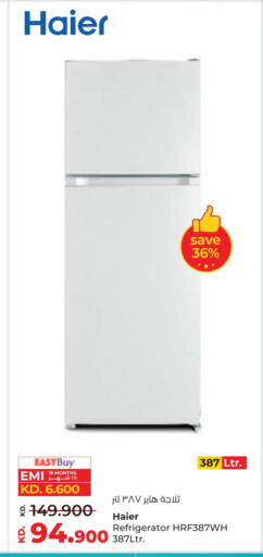 HAIER Refrigerator available at Lulu Hypermarket  in Kuwait - Ahmadi Governorate