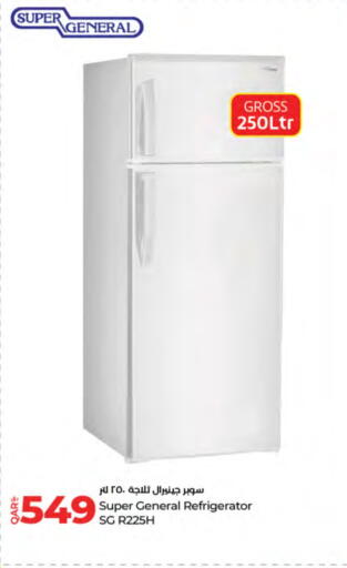 SUPER GENERAL Refrigerator available at LuLu Hypermarket in Qatar - Al-Shahaniya