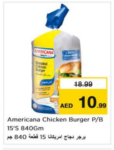 AMERICANA Chicken Burger available at Nesto Hypermarket in UAE - Abu Dhabi
