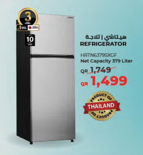 HITACHI Refrigerator available at LuLu Hypermarket in Qatar - Al-Shahaniya