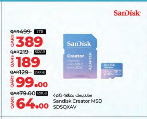 SANDISK Flash Drive available at LuLu Hypermarket in Qatar - Al Wakra