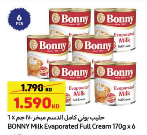 BONNY Evaporated Milk available at Carrefour in Kuwait - Kuwait City