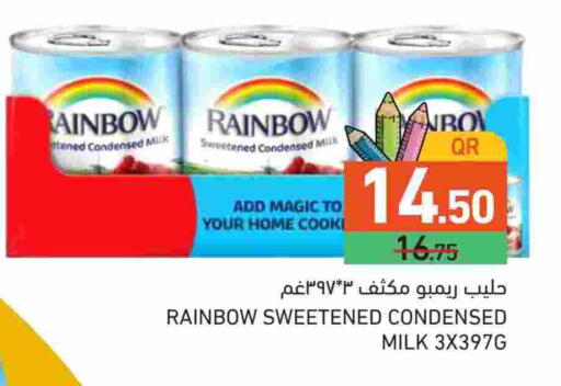 RAINBOW Condensed Milk available at Aswaq Ramez in Qatar - Doha