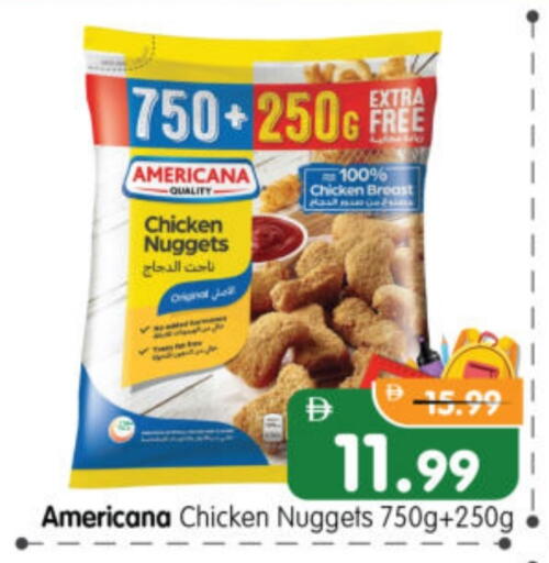 AMERICANA Chicken Nuggets available at Al Madina Hypermarket in UAE - Abu Dhabi