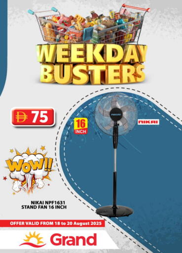 NIKAI Fan available at Grand Hyper Market in UAE - Sharjah / Ajman