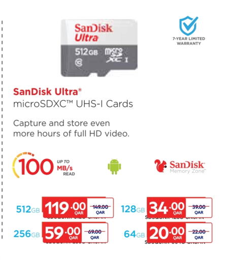 SANDISK Flash Drive available at Carrefour in Qatar - Al Wakra