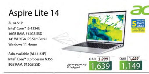 ACER Laptop available at LuLu Hypermarket in Qatar - Al Khor