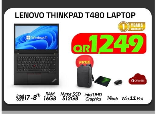 LENOVO Laptop available at Tech Deals Trading in Qatar - Al Wakra