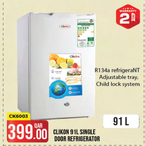 Large Appliances in Ansar Gallery, Qatar Offers - Qatar CLIKON Refrigerator available at Ansar Gallery in Qatar - Al Shamal