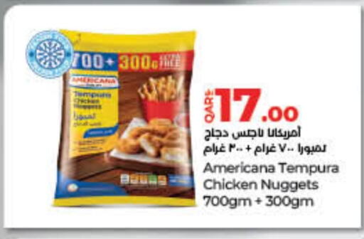 AMERICANA Chicken Nuggets available at LuLu Hypermarket in Qatar - Al Wakra