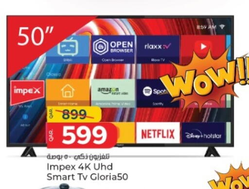 تلفزيون in باريس هايبرماركت, قطر Offers - قطر إمبيكس تلفاز ذكي available at باريس هايبرماركت in قطر - الشحانية
