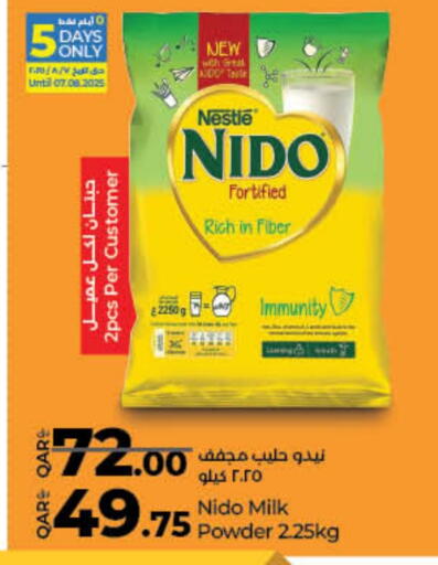 حليب مجفف و حليب مكثف in لولو هايبرماركت, قطر Offers - قطر نيدو حليب مجفف available at لولو هايبرماركت in قطر - الشحانية