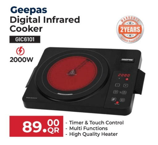 GEEPAS Infrared Cooker available at Rawabi Hypermarket in Qatar - Al Khor