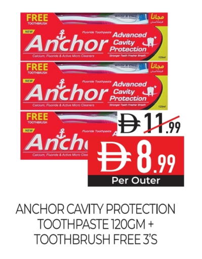 ANCHOR Toothpaste available at Delice Supermarket in UAE - Abu Dhabi