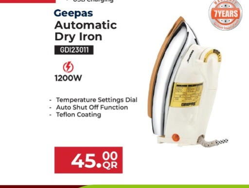 GEEPAS Ironbox available at Rawabi Hypermarket in Qatar - Al Daayen