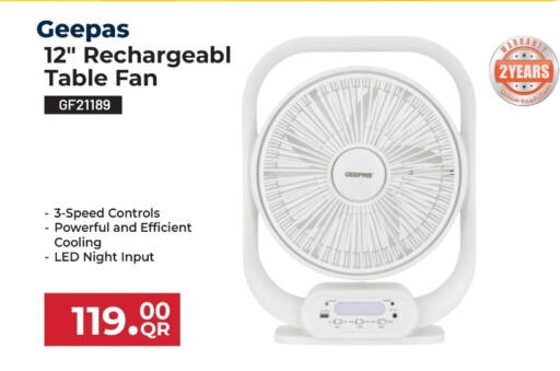 GEEPAS Fan available at Rawabi Hypermarket in Qatar - Al Daayen