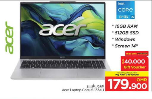 Computer & Laptop in Nesto Hyper Market , Oman Offers - Oman ACER Laptop available at Nesto Hyper Market in Oman - Sohar