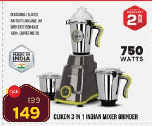 CLIKON Mixer / Grinder available at Paris Hypermarket in Qatar - Al Khor