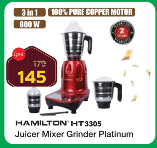 PLATINUM Mixer / Grinder available at Paris Hypermarket in Qatar - Al Khor