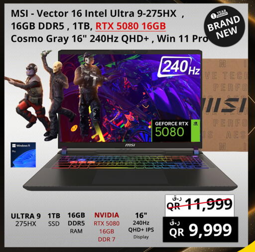 Computer & Laptop in Prestige Computers, Qatar Offers - Qatar MSI Laptop available at Prestige Computers in Qatar - Umm Salal