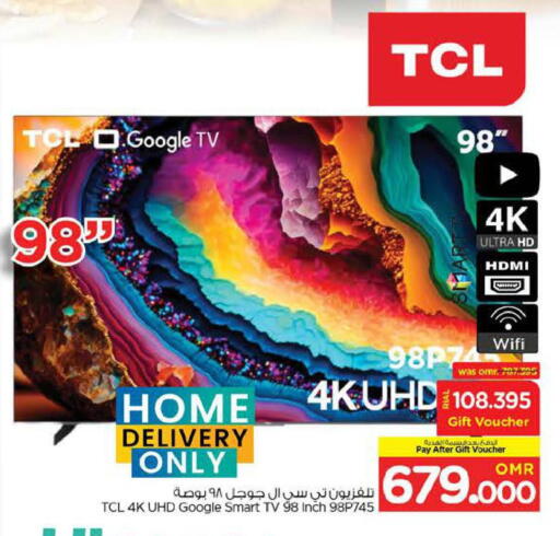 TCL Smart TV available at Nesto Hyper Market   in Oman - Muscat