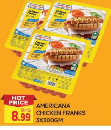 AMERICANA Chicken Franks available at AL MADINA in UAE - Sharjah / Ajman