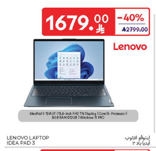 LENOVO Laptop available at Carrefour in KSA, Saudi Arabia, Saudi - Al Khobar