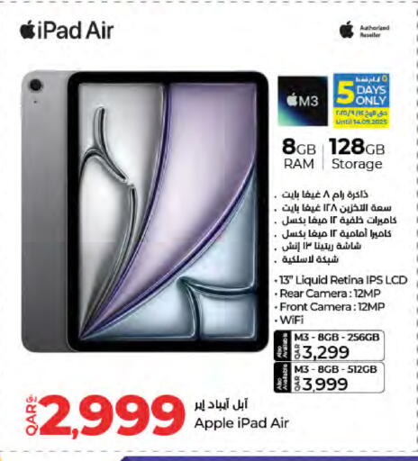 APPLE iPad available at LuLu Hypermarket in Qatar - Doha