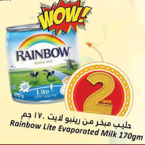 RAINBOW Evaporated Milk available at Dana Hypermarket in Qatar - Al Shamal