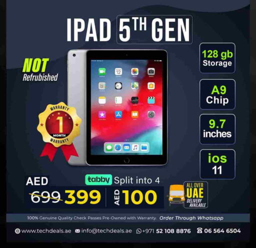 APPLE iPad available at TechDeals Electronics Trading in UAE - Sharjah / Ajman
