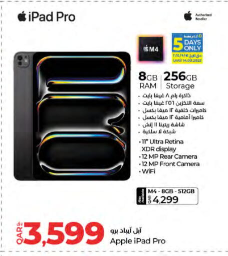 APPLE iPad available at LuLu Hypermarket in Qatar - Doha
