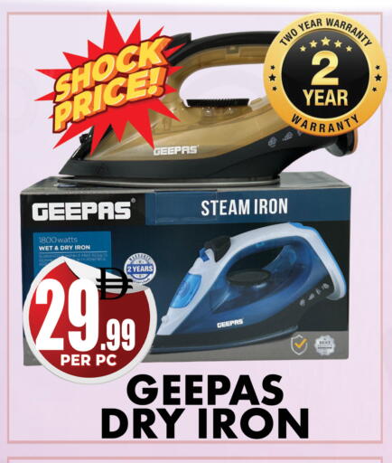 GEEPAS Ironbox available at Centro Discount Center in UAE - Dubai