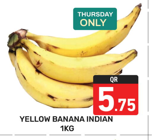 Banana from India available at Majlis Hypermarket in Qatar - Doha