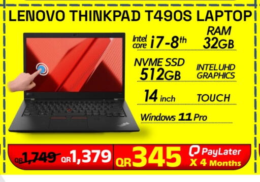 LENOVO Laptop available at Tech Deals Trading in Qatar - Al Shamal
