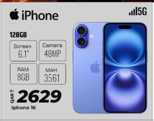 APPLE iPhone 16 available at Al Rawabi Electronics in Qatar - Doha