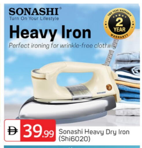 SONASHI Ironbox available at TALAL MARKET in UAE - Dubai