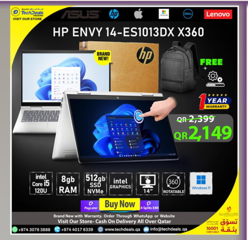 HP Laptop available at Tech Deals Trading in Qatar - Al Shamal