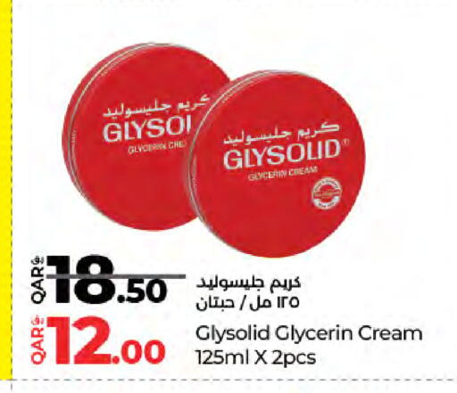 GLYSOLID Face Cream available at LuLu Hypermarket in Qatar - Al-Shahaniya