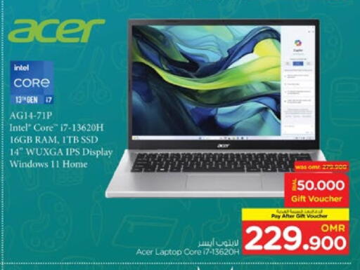 ACER available at Nesto Hyper Market   in Oman - Muscat