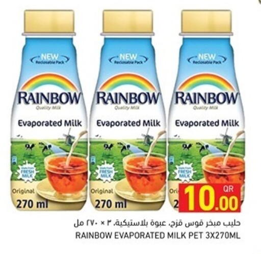 RAINBOW Evaporated Milk available at Aswaq Ramez in Qatar - Doha