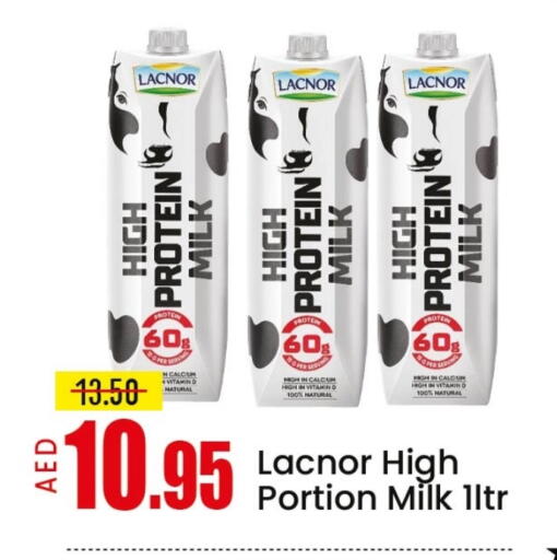 LACNOR Protein Milk available at Mango Hypermarket LLC in UAE - Dubai