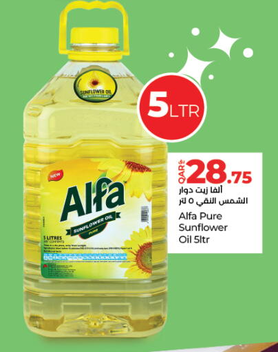 ALFA Sunflower Oil available at LuLu Hypermarket in Qatar - Doha